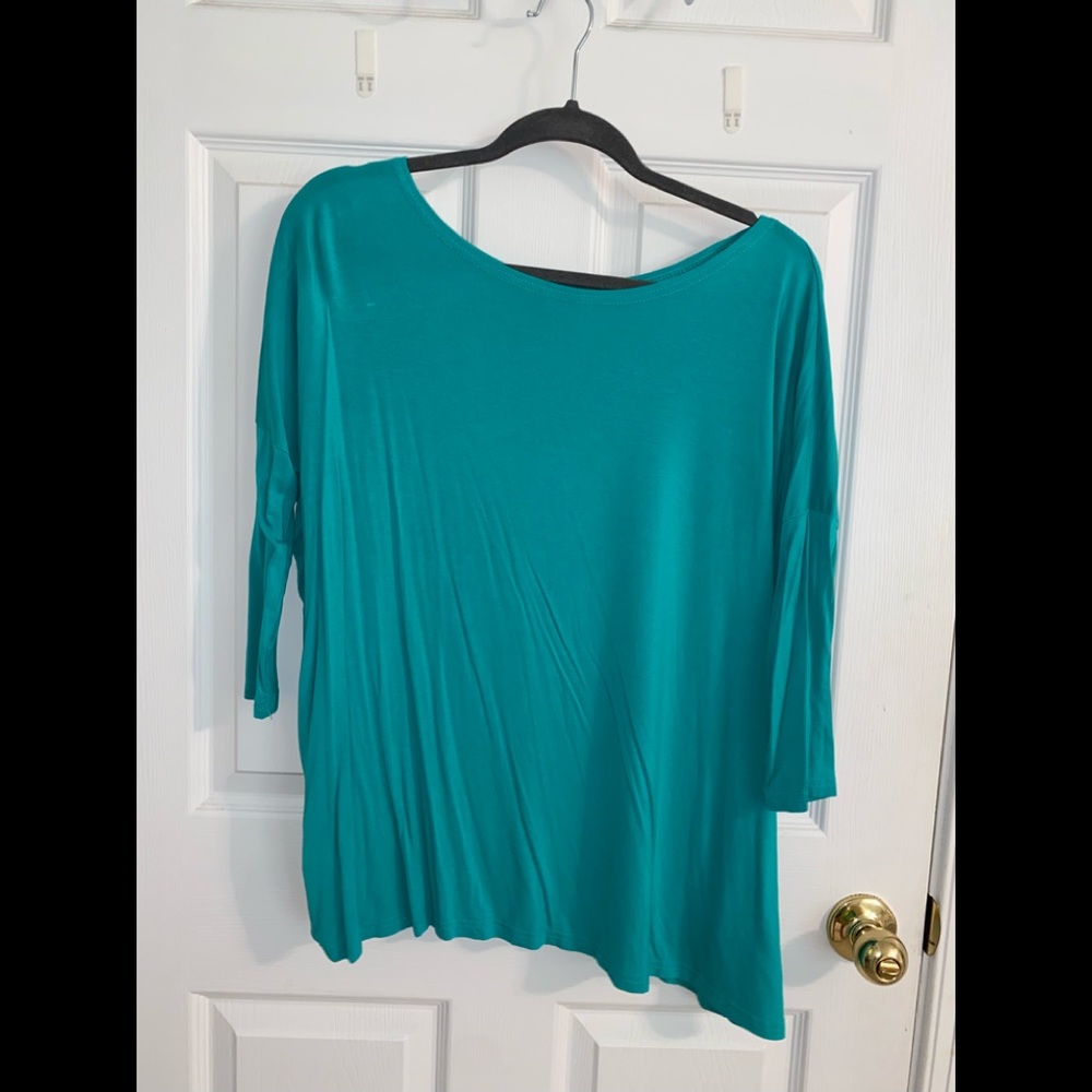 Teal Piko Top